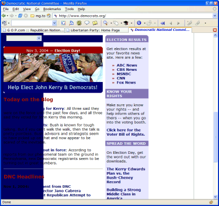 Democratic Party in Firefox